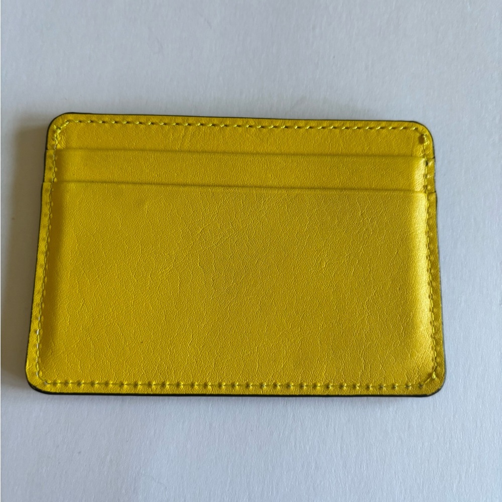 FOSSIL - Bright Yellow Card Holder - Picture 2 of 3